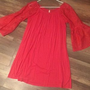 Pink coral boutique dress